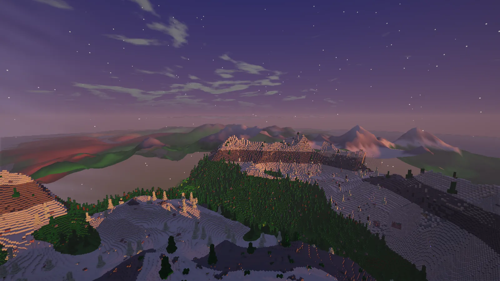 Skyreach Peaks at sunset