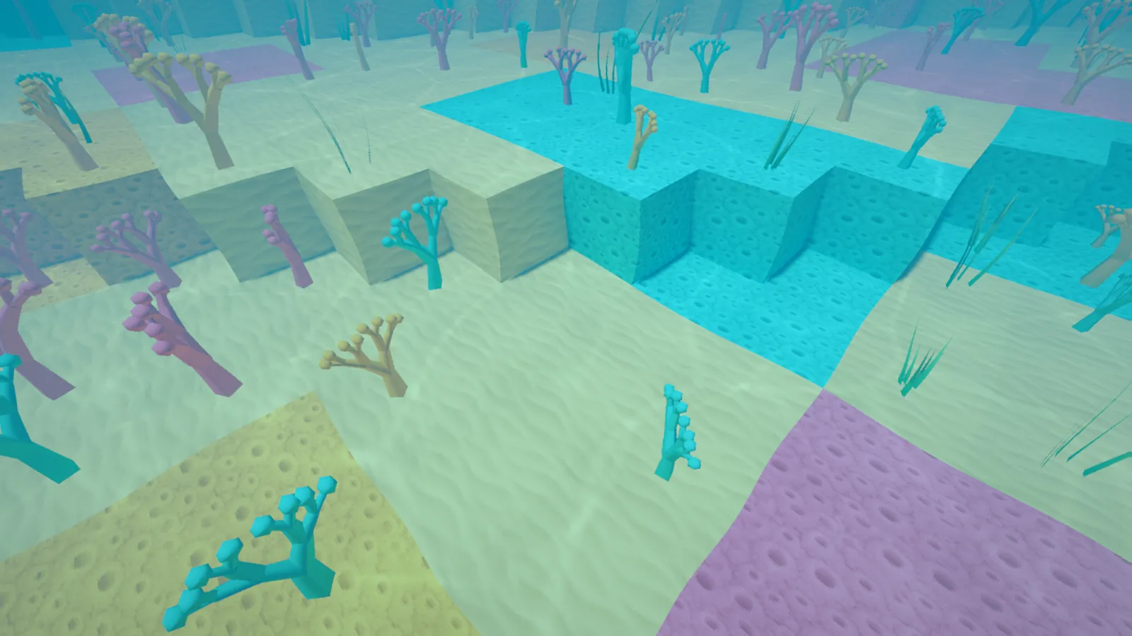 Sunlight through a shallow reef